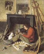 Octave Tassaert The Artist's Studio (mk05 oil painting